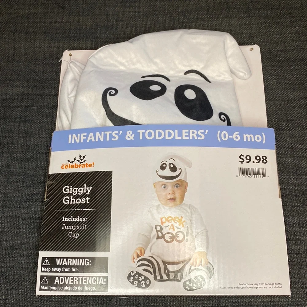 🎀 5 for $25 🎀 Infant ghost costume, Halloween size 0 to 6 months